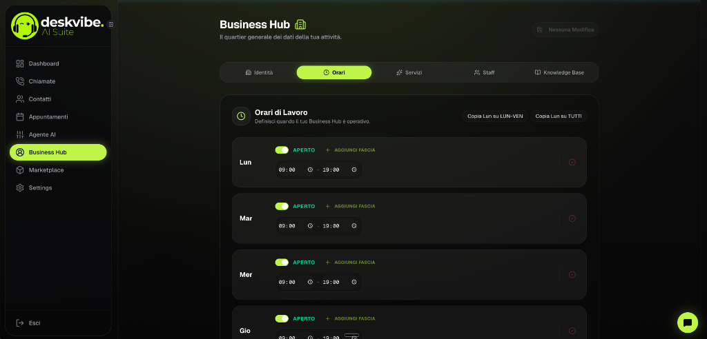 Deskvibe AI Suite - Intelligent Voice AI Agent for Businesses & Professional Studios