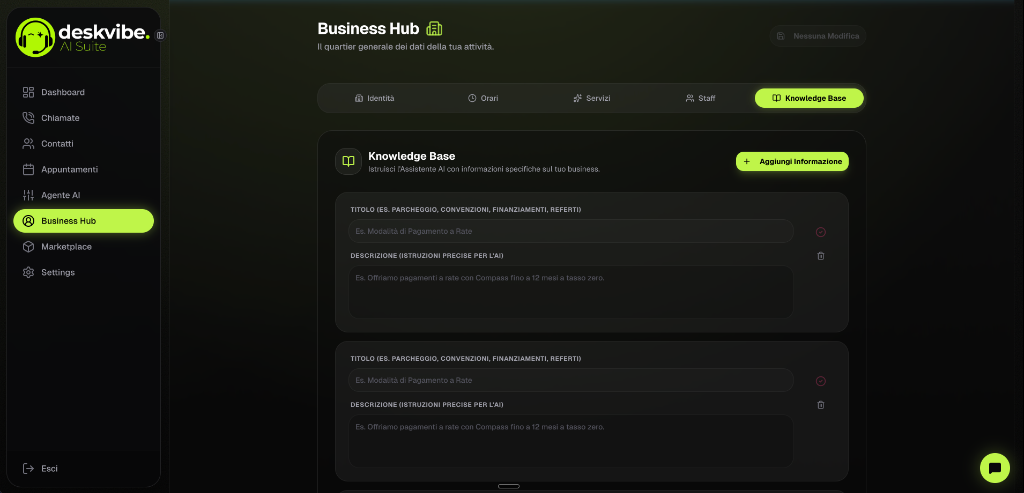 Deskvibe AI Suite - Intelligent Voice AI Agent for Businesses & Professional Studios