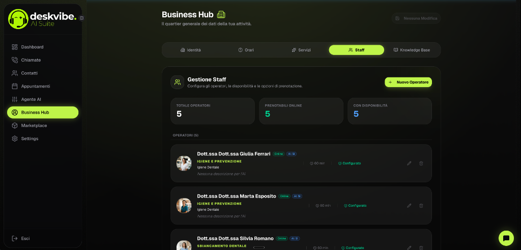 Deskvibe AI Suite - Intelligent Voice AI Agent for Businesses & Professional Studios